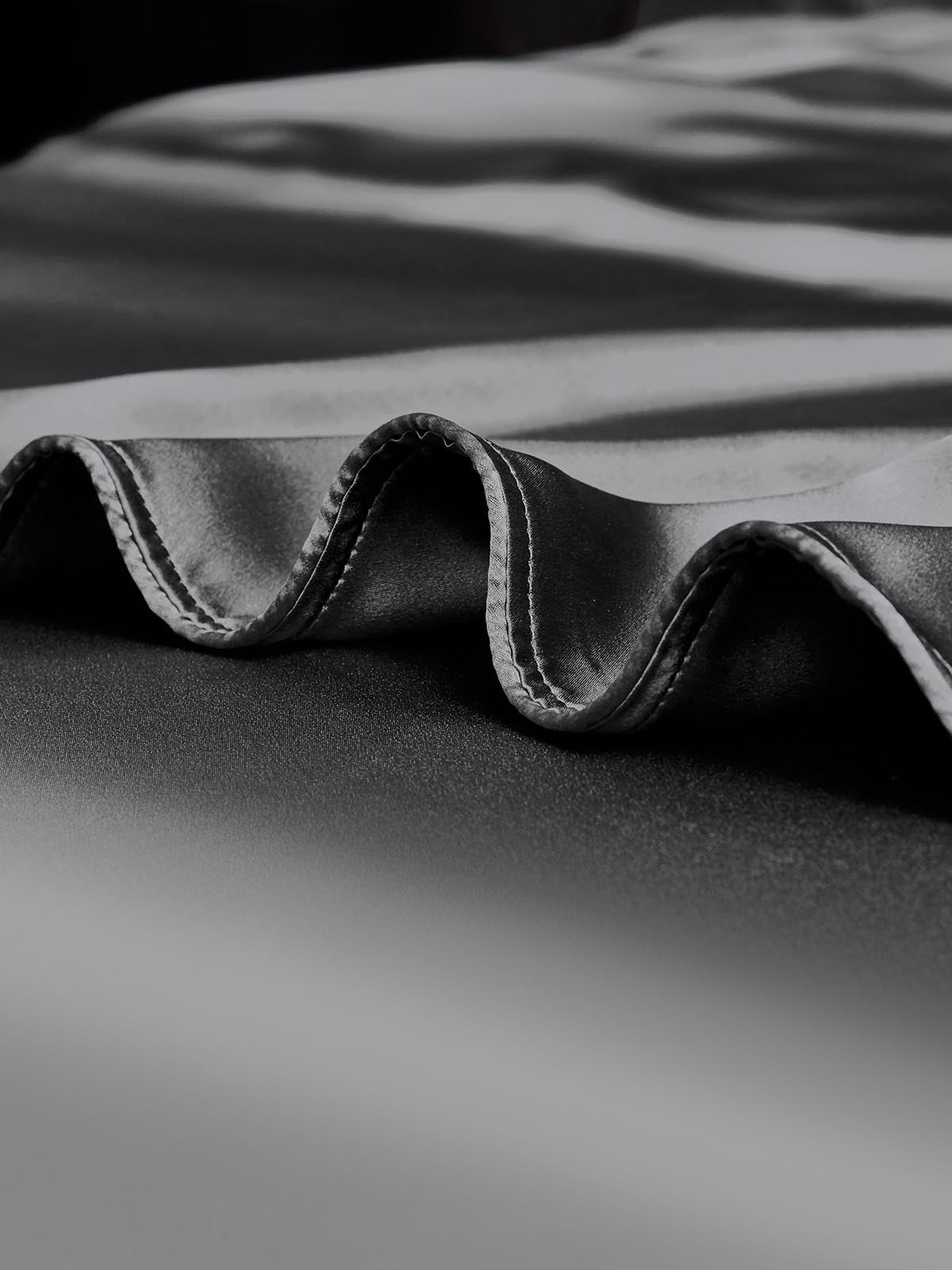 [Gris Oscuro] SilkSilky-ES 19Momme Seda Pura Duvet Cover 003