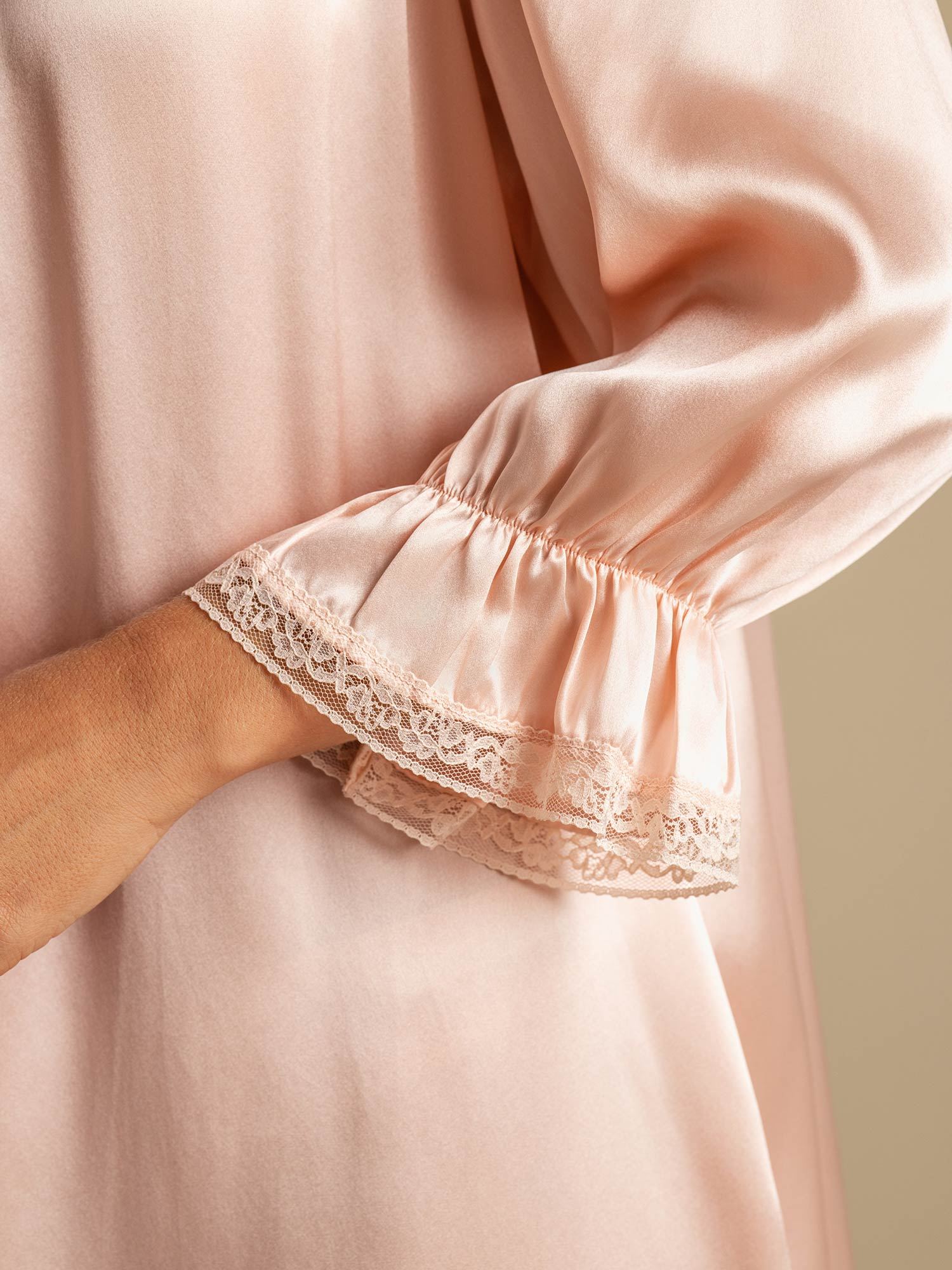 [RosaClaro] SilkSilky-ES Seda Pura Nightgown 006