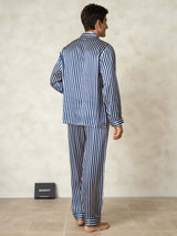 [Raya Marina] SilkSilky-ES 19Momme Seda Pura Mens Pajamas 002,