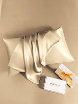 [Beige] SilkSilky-ES 22Momme Seda Pura Pillowcase 004