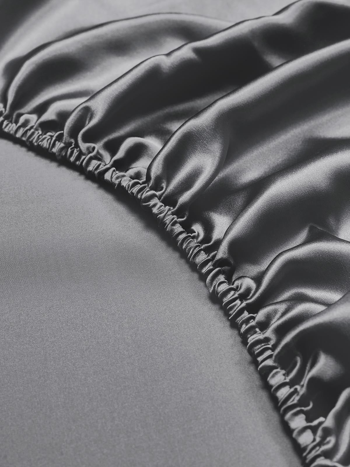 [Gris Oscuro] SilkSilky-ES 19Momme Seda Pura Sheet 004