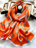 SilkSilky ES Seda Pura Scarf Naranja 001