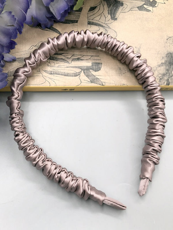 [Malva Pálido] SilkSilky-ES 19Momme Seda Pura Scrunchie 003