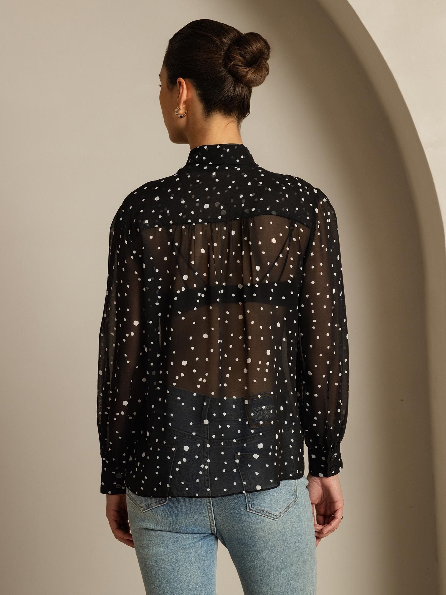 [Lunares] SilkSilky-ES Seda Pura Womens Shirt 002