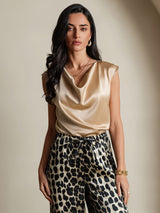 [Leopardo] SilkSilky-ES Seda Pura Womens Pants 009,
