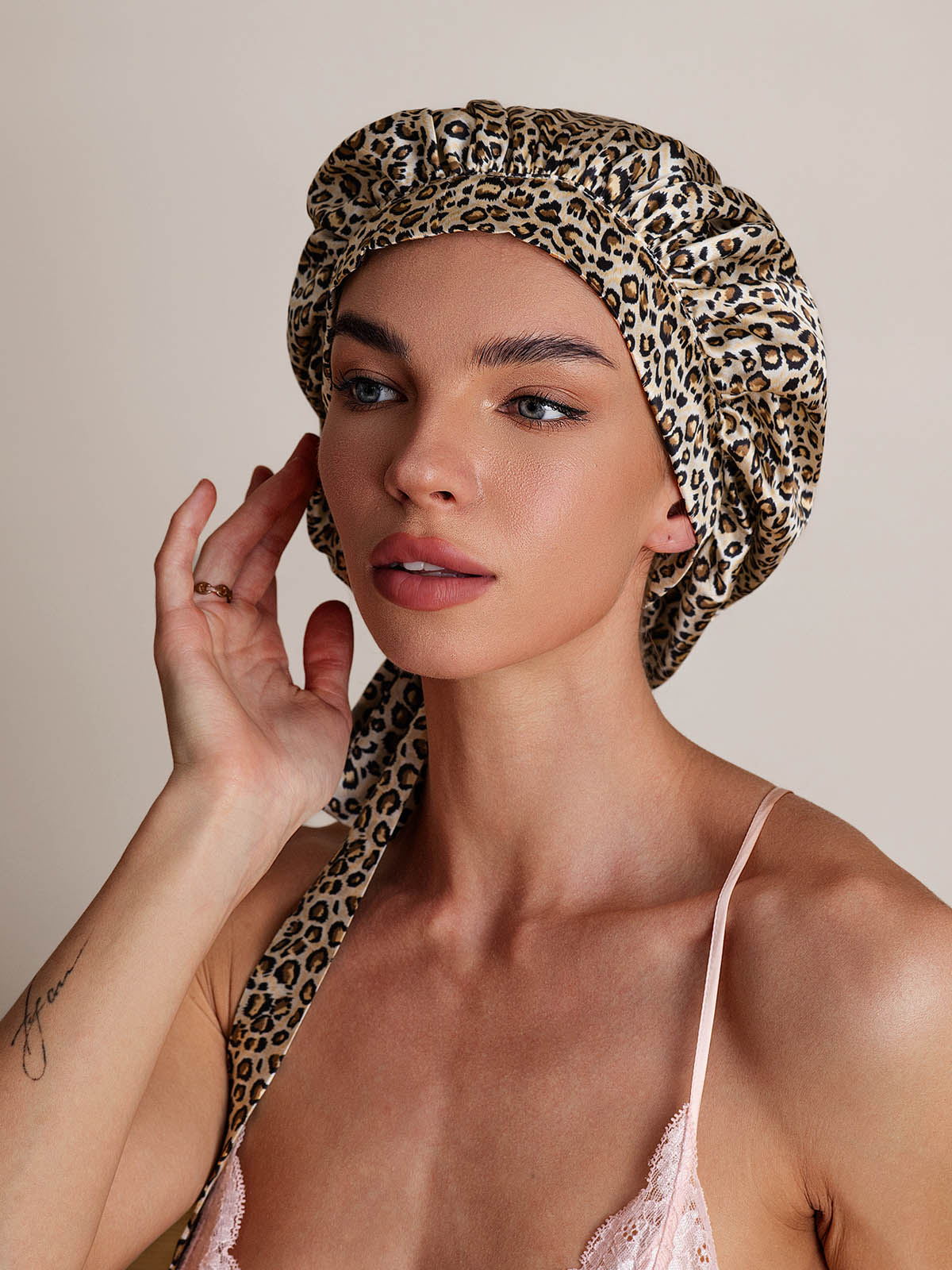 [Leopardo] SilkSilky-ES Seda Pura Sleep Cap 002