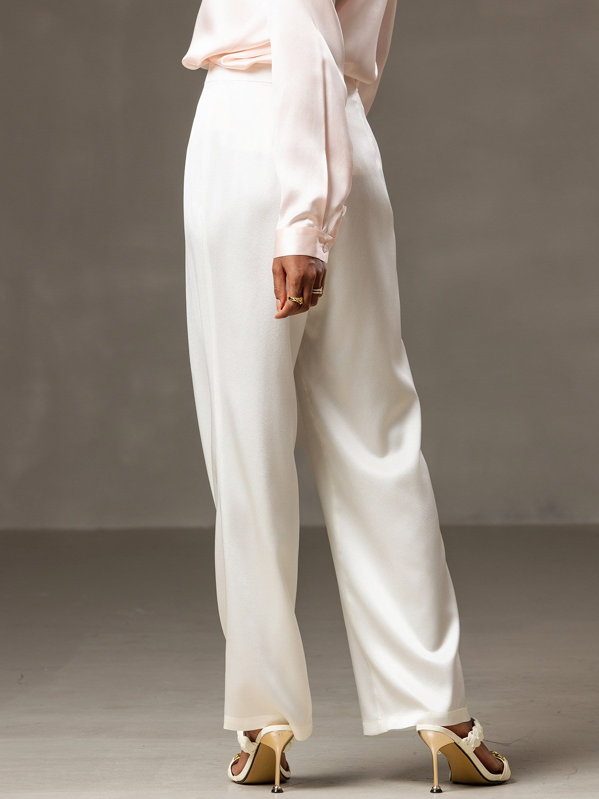 [Blanco] SilkSilky-ES 19Momme Seda Womens Pants 002