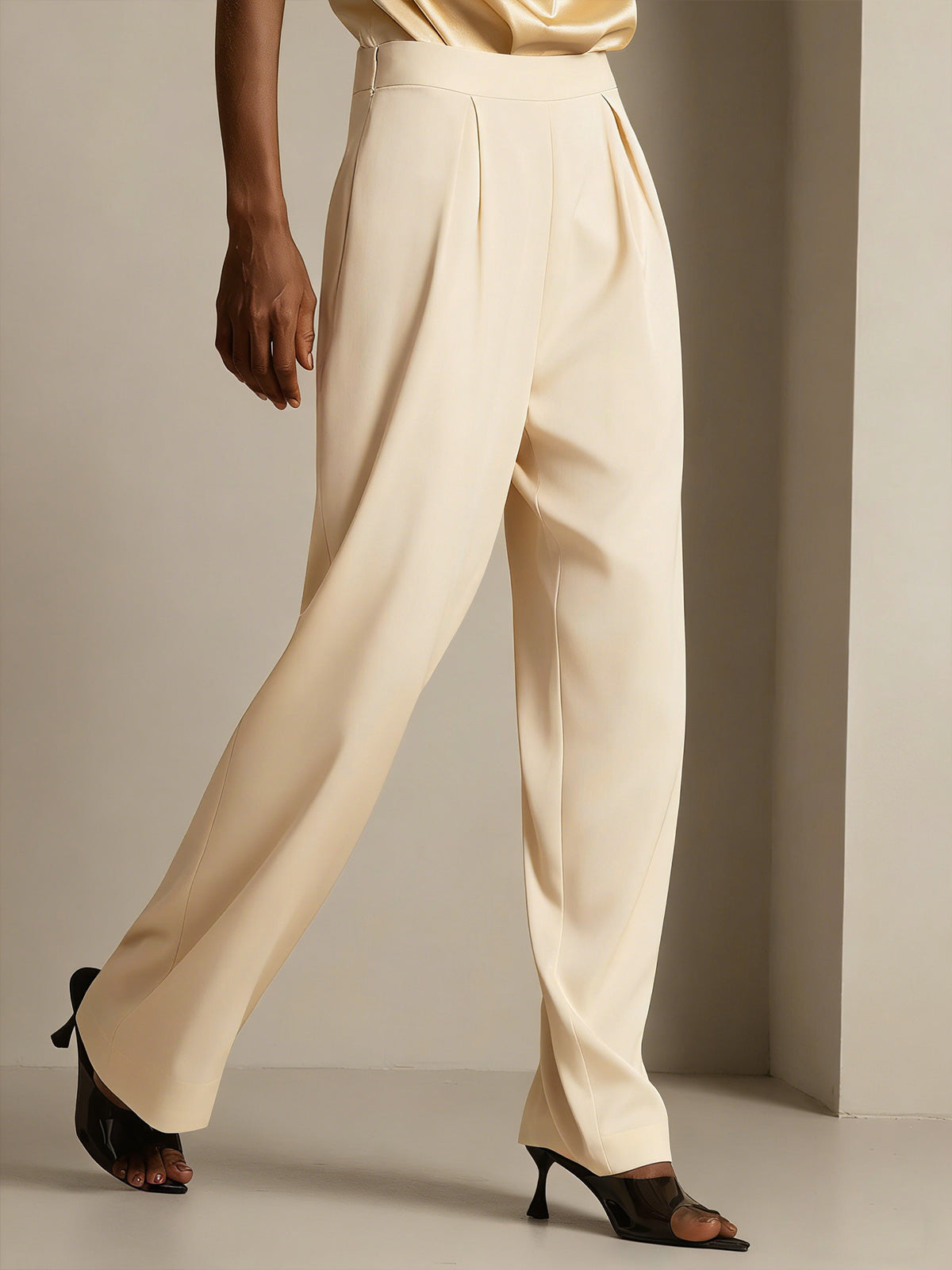 [Champán] SilkSilky-ES 19Momme Pantalones de mujer 003