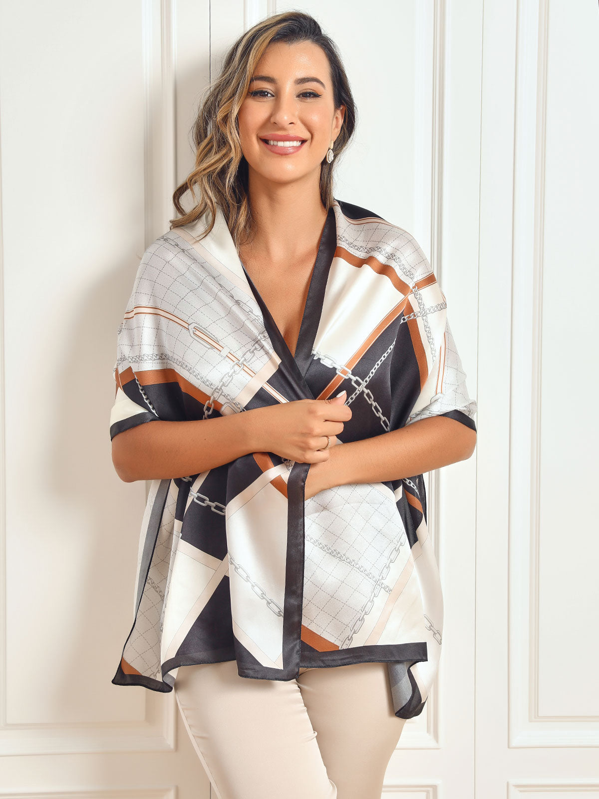 [P021] SilkSilky-ES Seda Pura Scarf 004,