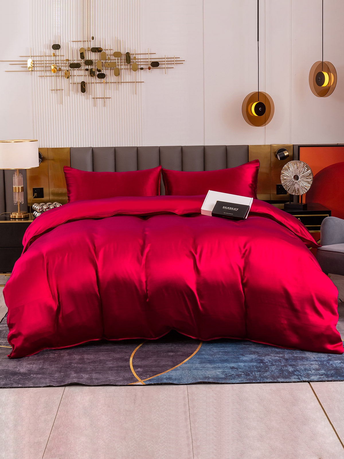 [Vino] SilkSilky-ES 19Momme Seda Pura Bedding Set 002
