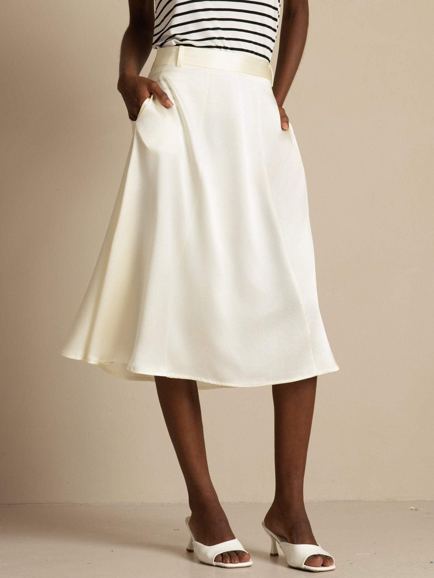 [Marfil] SilkSilky-ES 19Momme Seda Skirt 001