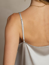 [Plata] SilkSilky-ES Spaghetti Strap Top de tirantes 006