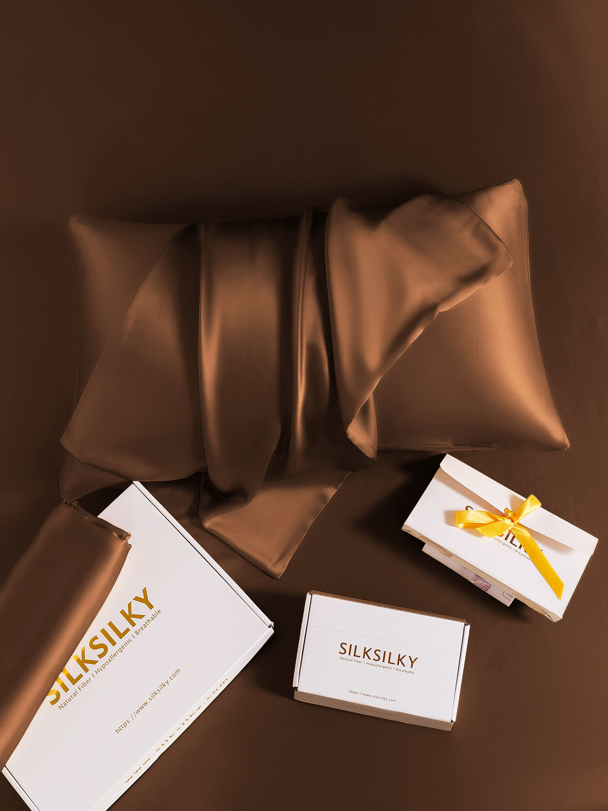 [Café] SilkSilky-ES 19Momme Seda Pura Pillowcase 007