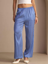 [Raya Diplomática Azul] SilkSilky-ES Womens Pants 005
