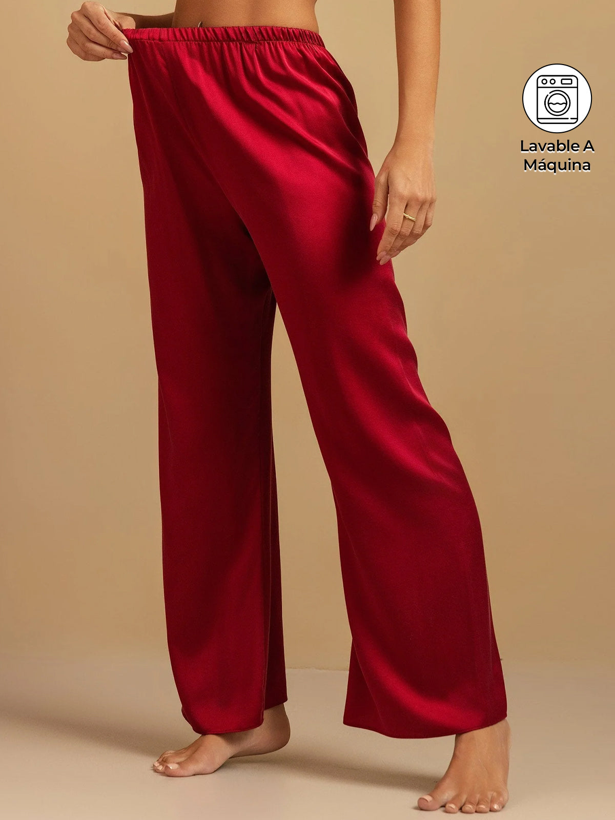 [Vino] SilkSilky-ES 19Momme Seda Womens Sleep Bottoms 001