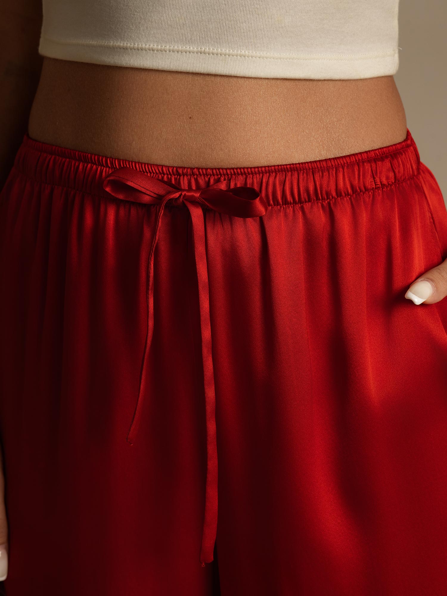 [Vino] SilkSilky-ES Seda Pura Womens Pants 007,