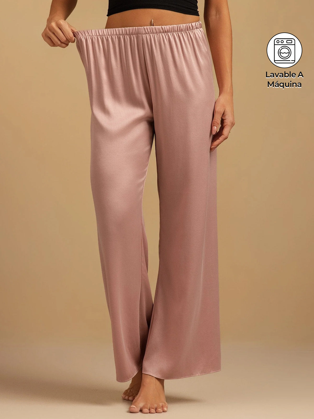 [Piel De Melocotón] SilkSilky-ES 19Momme Seda Womens Sleep Bottoms 001