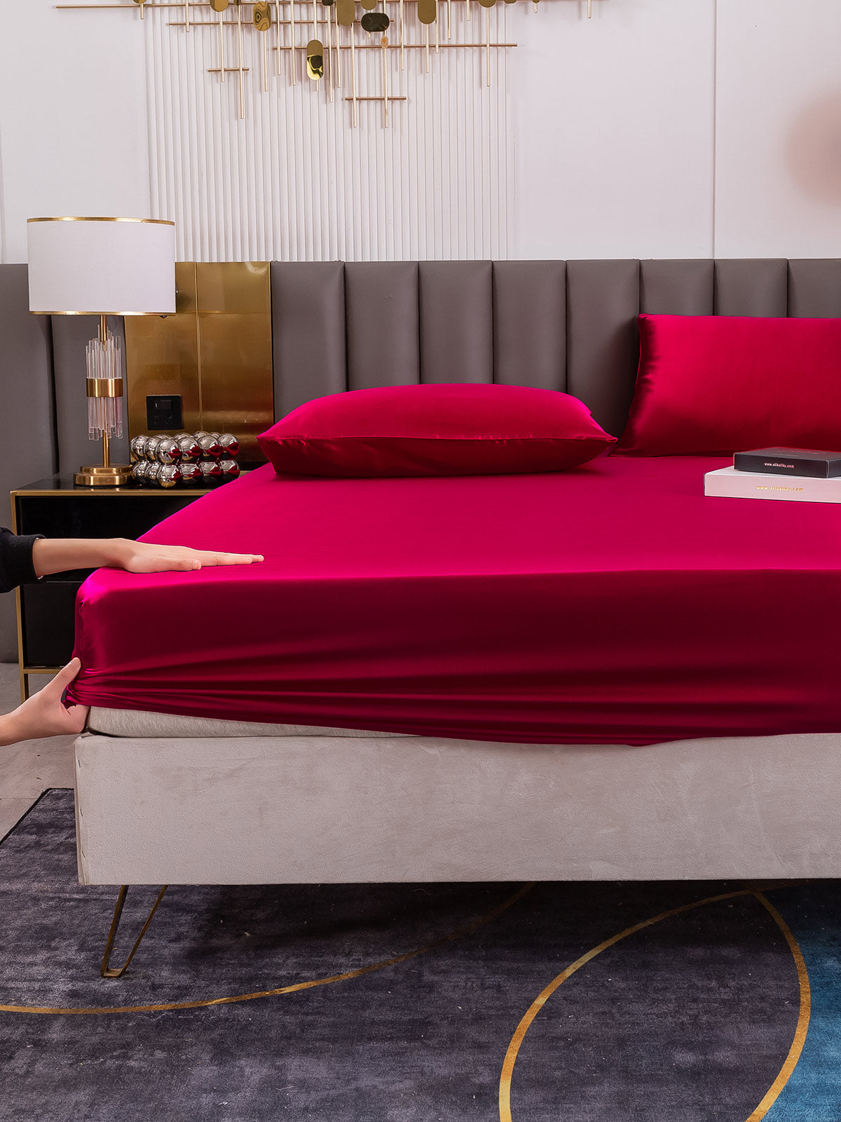 [Vino] SilkSilky-ES 19Momme Seda Pura Bedding Set 007