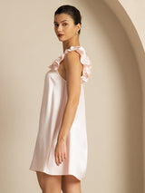 [Rosa] SilkSilky-ES Sleeveless Square Neck Camisón 003