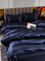 [Azul Oscuro] SilkSilky-ES 22Momme Juego de ropa de cama 004