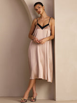[Toscana] SilkSilky-ES V Neck Vestido 007