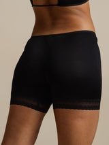 [Negro] SilkSilky-ES Seda Pura Panty 005,