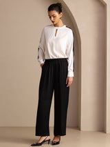 [Negro] SilkSilky-ES Womens Pants 005