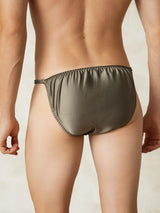 [Verde Oliva] SilkSilky-ES Ropa interior de hombres 002