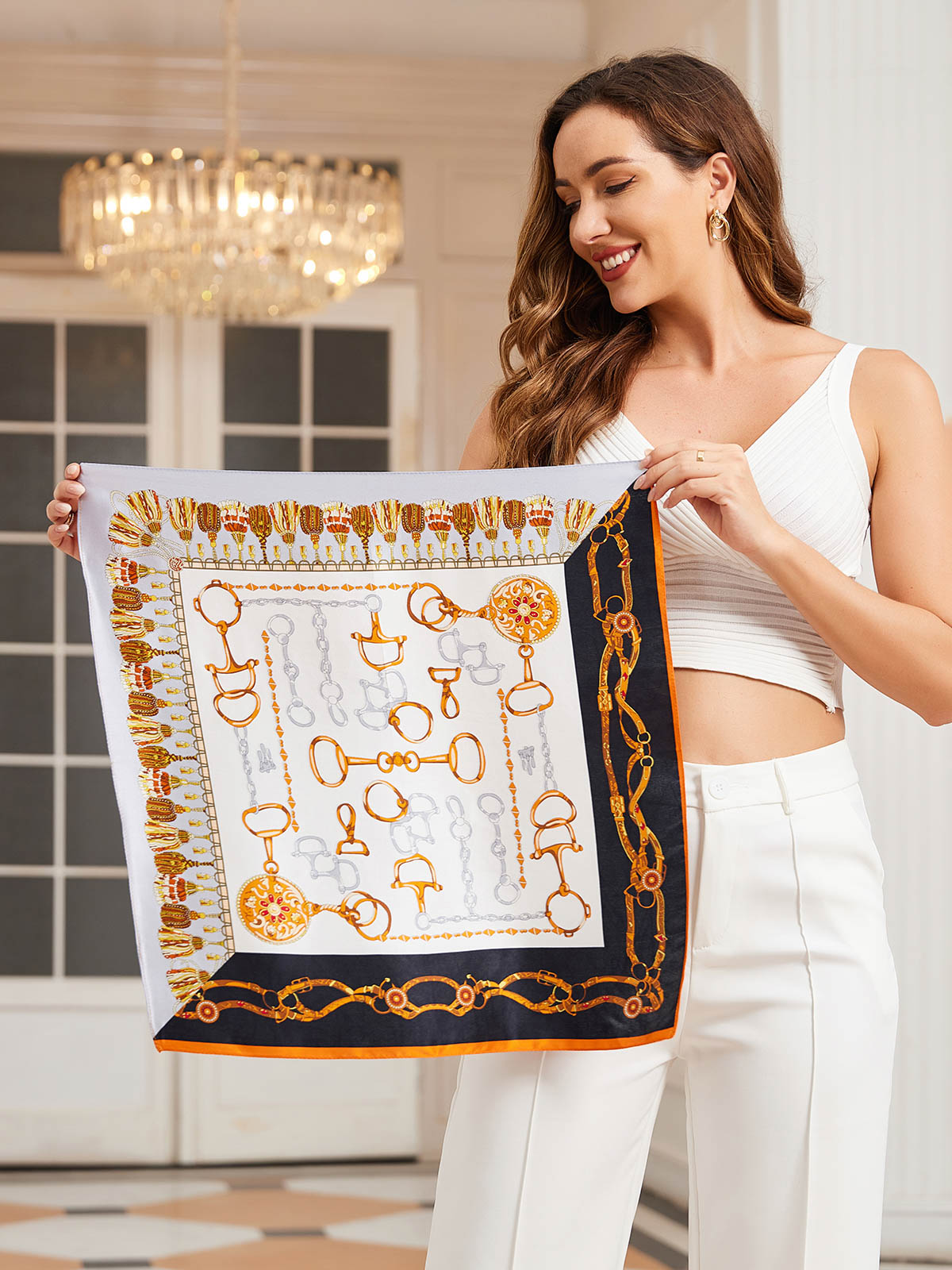 [P038] SilkSilky-ES Seda Pura Scarf 001