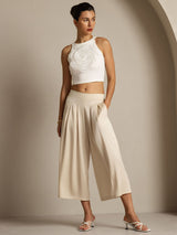 [Beige] SilkSilky-ES Pantalones de mujer 007