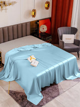 [Azul Claro] SilkSilky-ES 19Momme Sábana 001