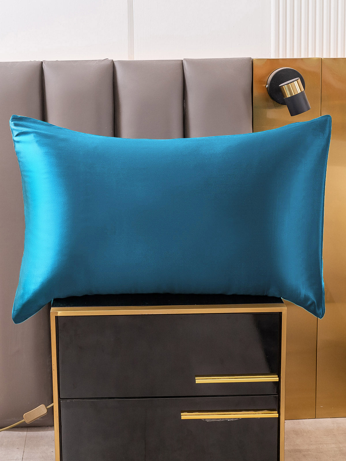 [Azul Real] SilkSilky-ES 19Momme Seda Pura Pillowcase 001
