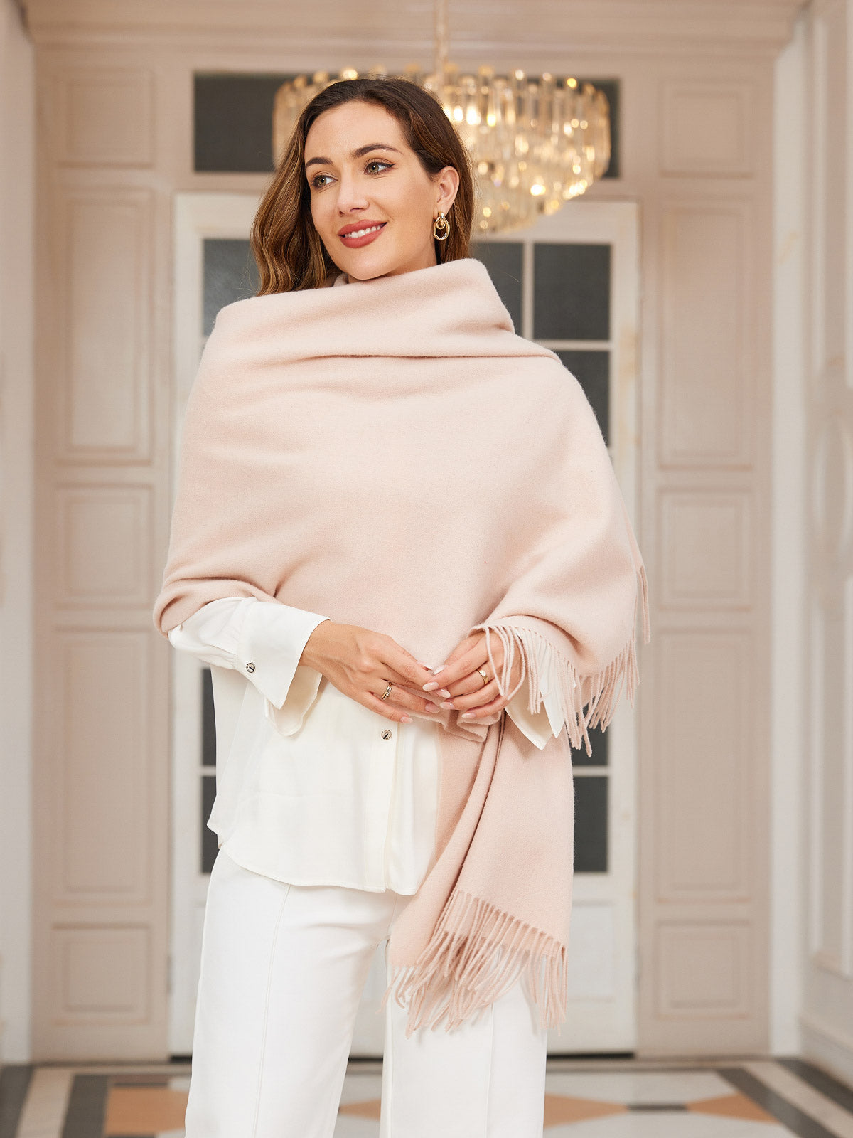 [Beige] SilkSilky-ES Lana Scarf 003