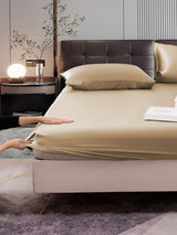[Beige] SilkSilky-ES 22Momme Juego de ropa de cama 006