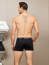 [Negro] SilkSilky-ES Seda Pura Mens Underwear 002,