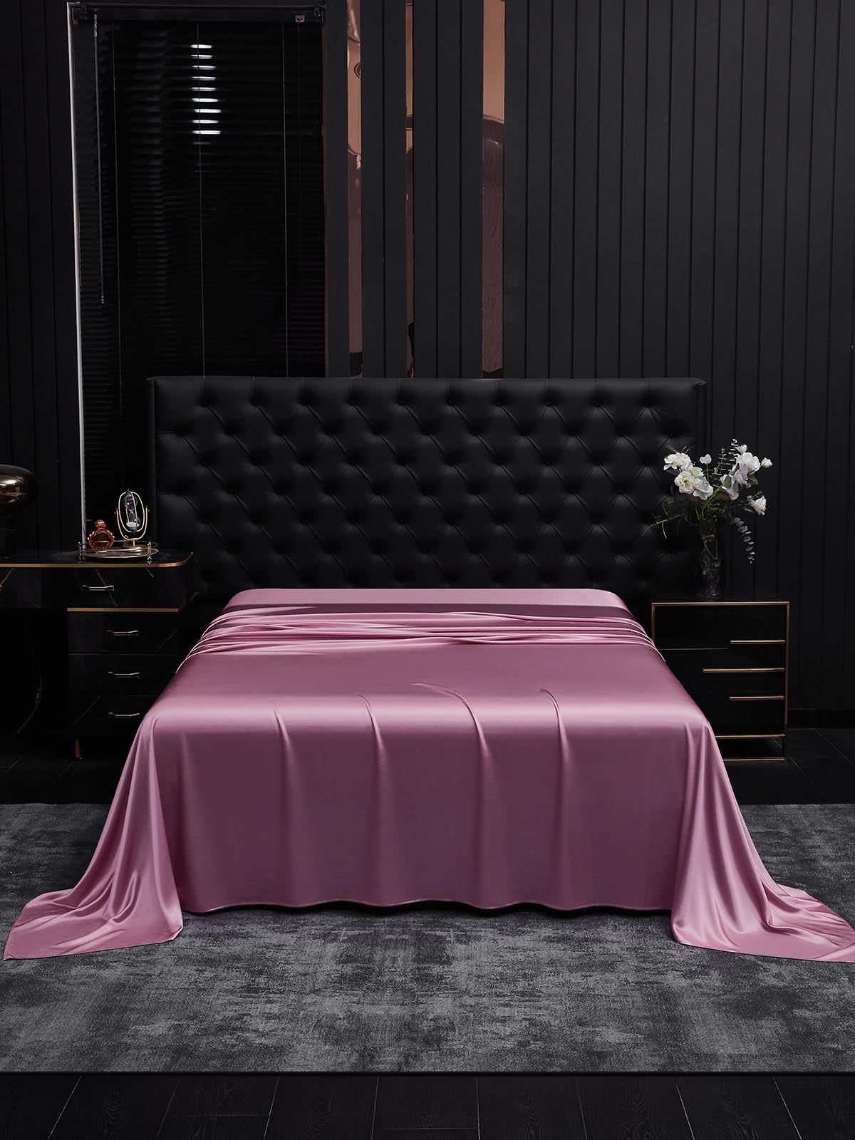 [Orquídea Malva] SilkSilky-ES 19Momme Seda Pura Sheet 002