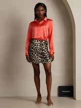 [Leopardo] SilkSilky-ES Seda Pura Skirt 006,