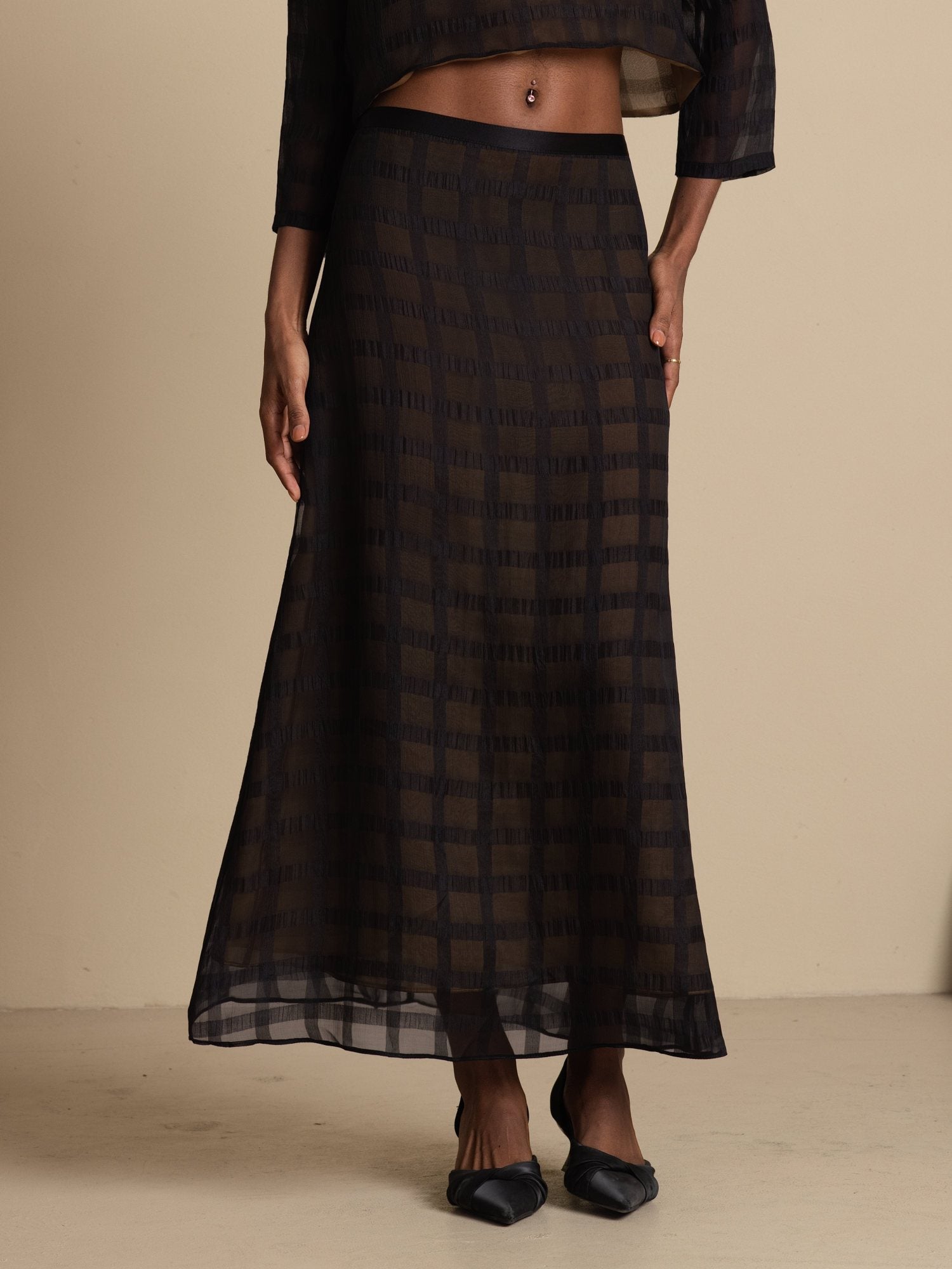 [Negro] SilkSilky-ES Skirt 003