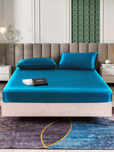 [Azul Real] SilkSilky-ES 25Momme Juego de ropa de cama 002