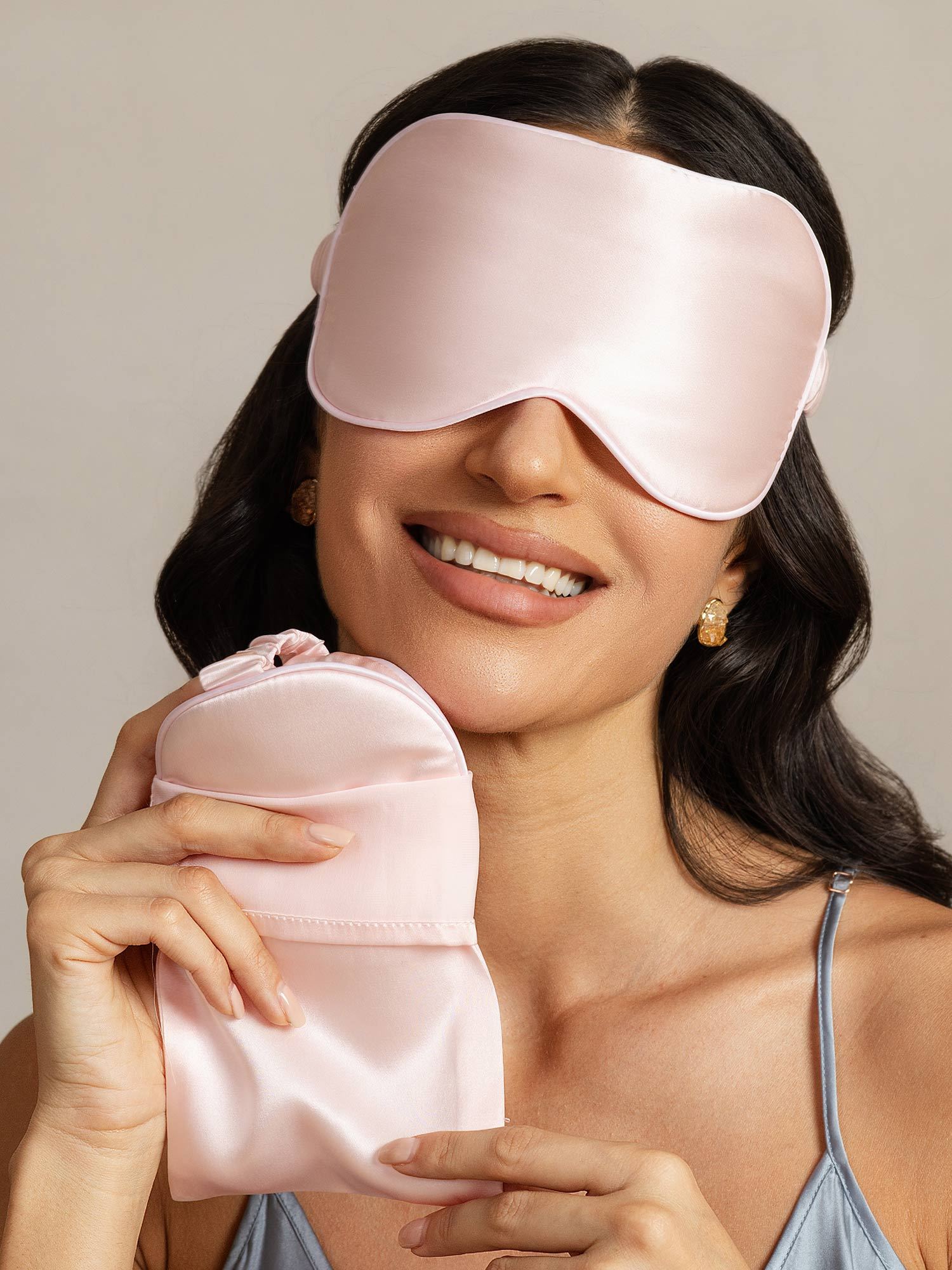 [Rosa] SilkSilky-ES Seda Pura Eye Mask 001