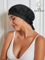 [Negro] SilkSilky-ES Gorros De Dormir 001