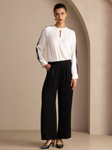 [Negro] SilkSilky-ES Womens Pants 006