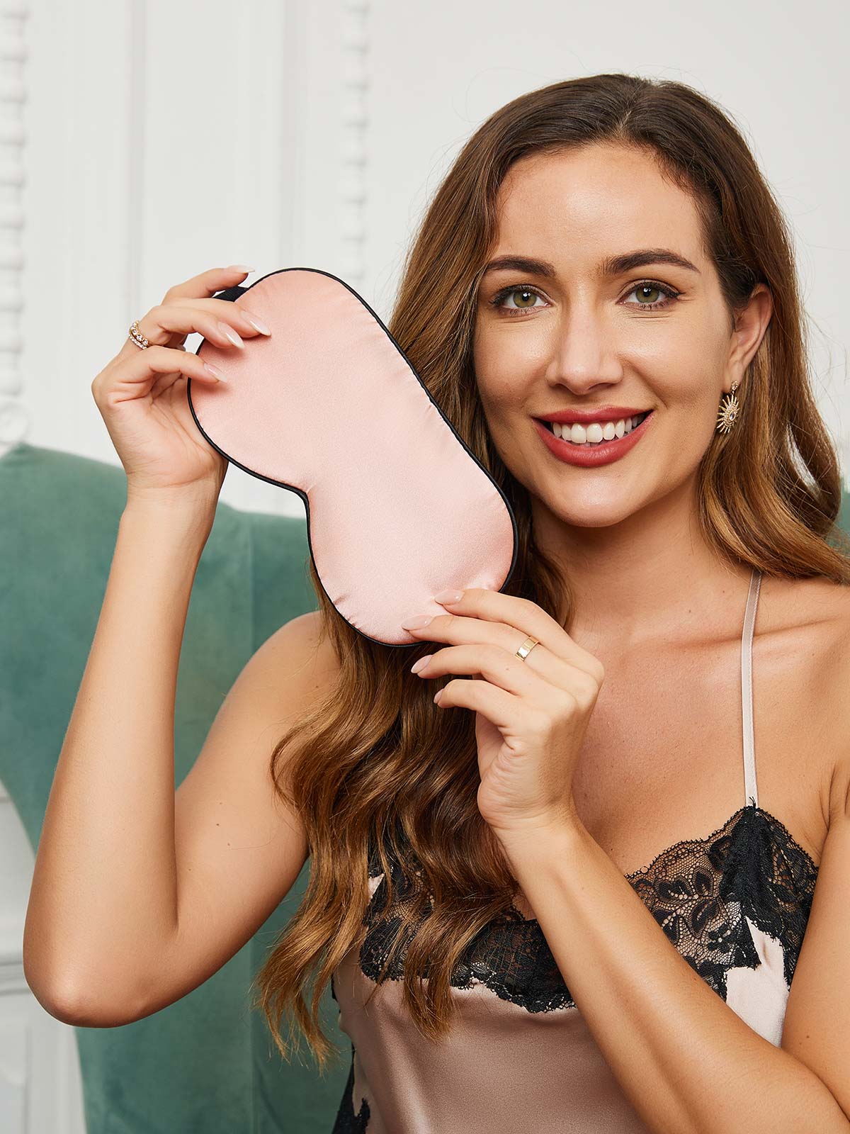 [Rosa] SilkSilky-ES 19Momme Seda Pura Eye Mask 005