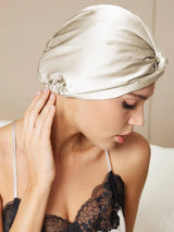[Beige] SilkSilky-ES Gorros De Dormir 002