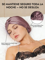 [Malva Pálido] SilkSilky-ES Gorros De Dormir 006