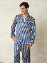 [Raya Marina] SilkSilky-ES 19Momme Seda Pura Mens Pajamas 005,