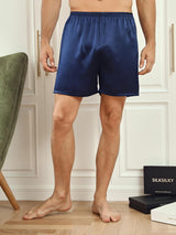 [Azul Oscuro] SilkSilky-ES Mens Sleep Bottoms 003