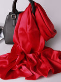 SilkSilky ES Seda Pura Scarf Rojo 002