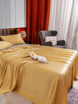 [Champán] SilkSilky-ES 22Momme Juego de ropa de cama 005