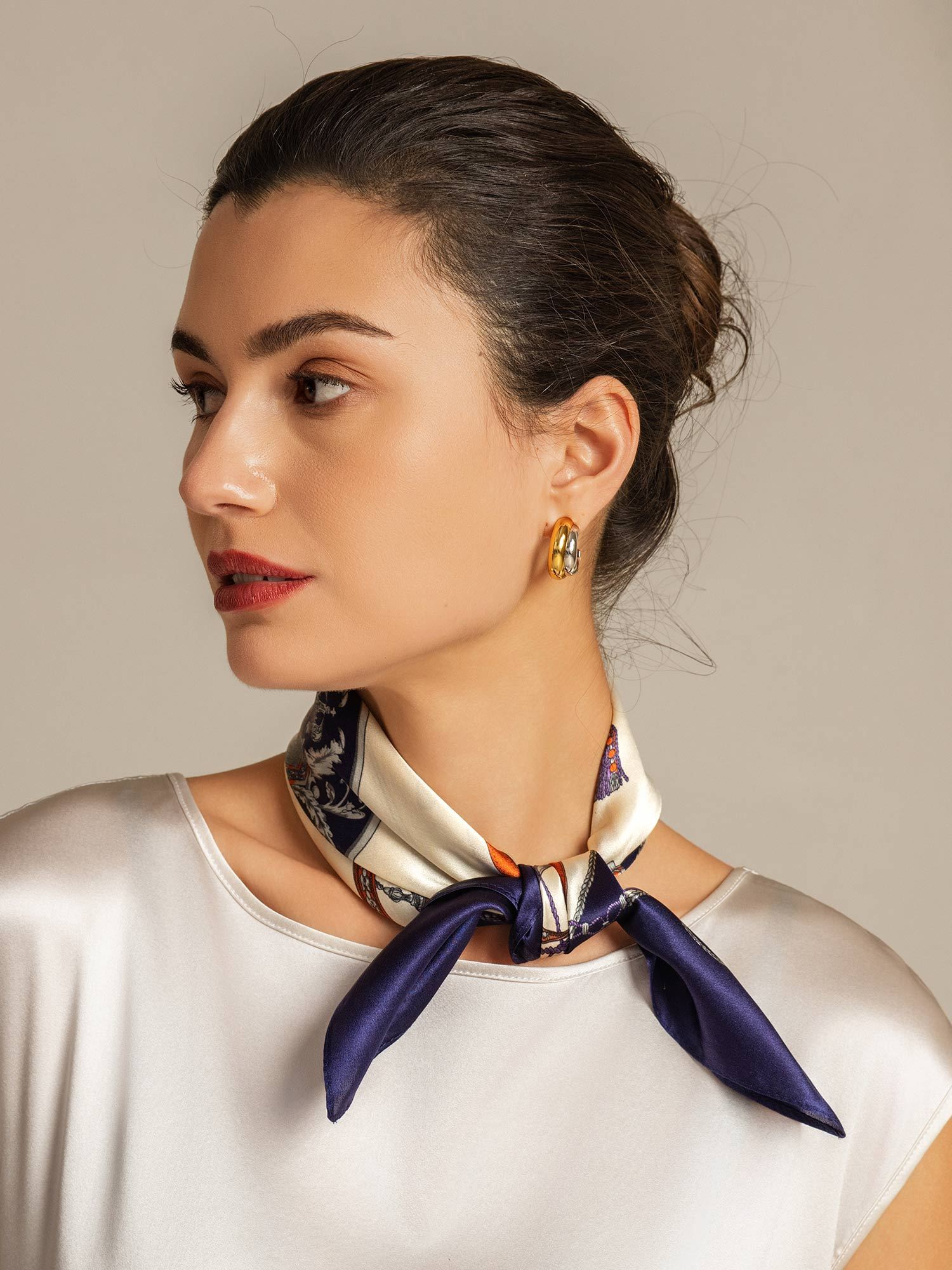 [P097] SilkSilky-ES Seda Pura Scarf 004,